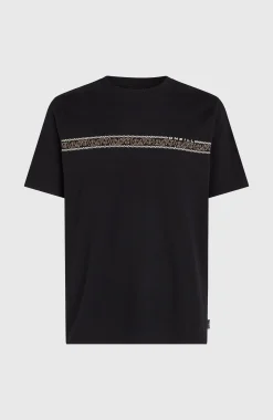 Homme O'Neill T-Shirts|Protection Anti-Uv-HommesT-shirt Ikat Stripe| Noire