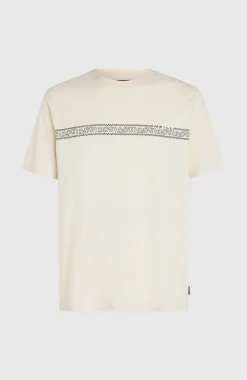 Homme O'Neill T-Shirts|Protection Anti-Uv-HommesT-shirt Ikat Stripe| Beige