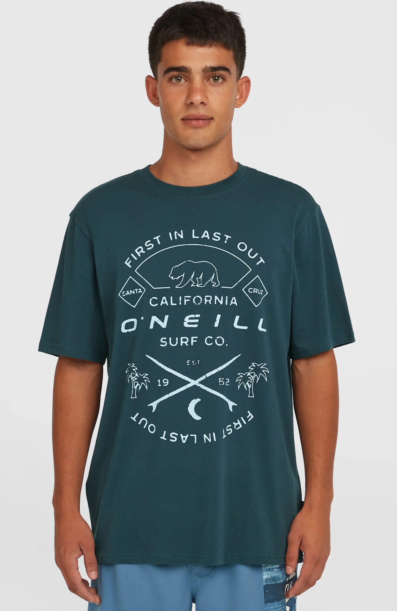 Homme O'Neill T-Shirts|Protection Anti-Uv-HommesT-shirt Jack Muir| Bleu