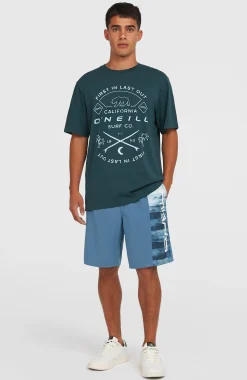 Homme O'Neill T-Shirts|Protection Anti-Uv-HommesT-shirt Jack Muir| Bleu