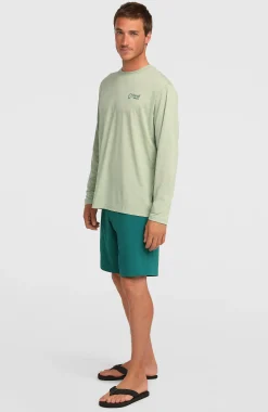 Homme O'Neill T-Shirts|Protection Anti-Uv-HommesT-shirt manches longues Hybrid Polygiene| Vert