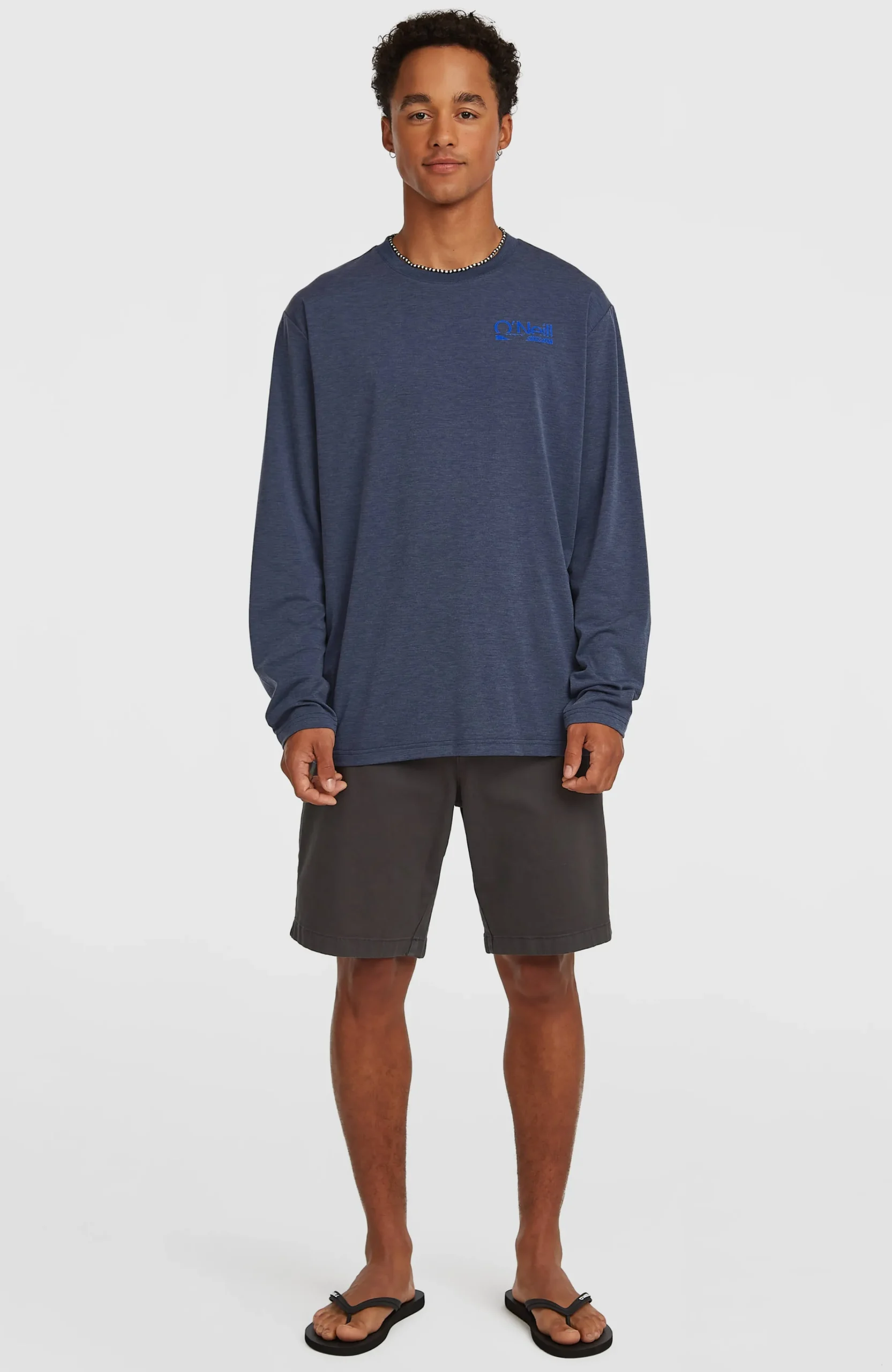 Homme O'Neill T-Shirts|Protection Anti-Uv-HommesT-shirt manches longues Hybrid Polygiene| Bleu