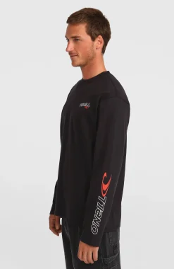 Homme O'Neill T-Shirts|Protection Anti-Uv-HommesT-shirt manches longues Essentials 90s Logo| Noire