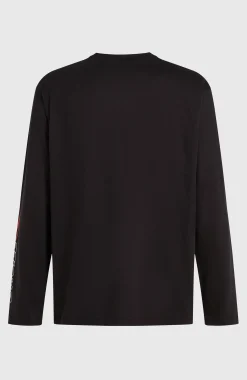 Homme O'Neill T-Shirts|Protection Anti-Uv-HommesT-shirt manches longues Essentials 90s Logo| Noire