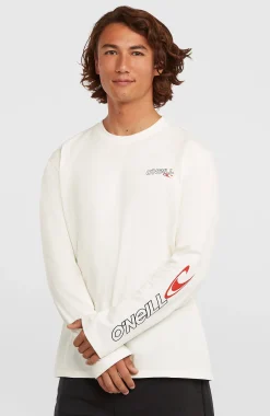 Homme O'Neill T-Shirts|Protection Anti-Uv-HommesT-shirt manches longues Essentials 90s Logo| Blanc
