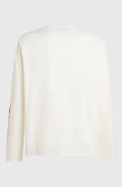 Homme O'Neill T-Shirts|Protection Anti-Uv-HommesT-shirt manches longues Essentials 90s Logo| Blanc
