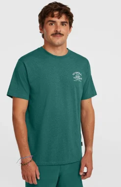 Homme O'Neill T-Shirts|Protection Anti-Uv-HommesT-shirt Melange Chest-Print| Vert