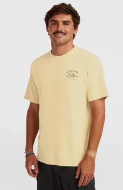 Homme O'Neill T-Shirts|Protection Anti-Uv-HommesT-shirt Melange Chest-Print| Beige