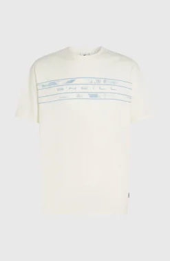 Homme O'Neill T-Shirts|Protection Anti-Uv-HommesT-shirt Flower Stripe| Blanc