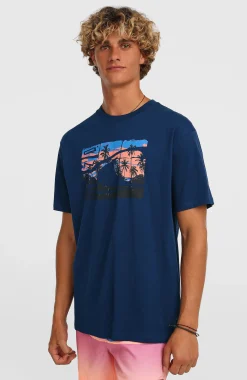 Homme O'Neill T-Shirts|Protection Anti-Uv-HommesT-shirt Gradient| Bleu