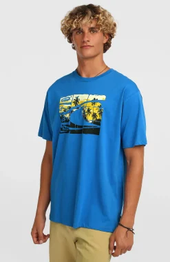 Homme O'Neill T-Shirts|Protection Anti-Uv-HommesT-shirt Gradient| Bleu