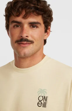 Homme O'Neill T-Shirts|Protection Anti-Uv-HommesT-shirt Hybrid Polygiene Graphic| Beige