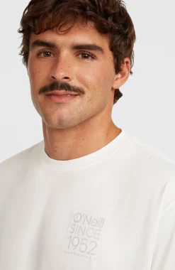 Homme O'Neill T-Shirts|Protection Anti-Uv-HommesT-shirt Hybrid UPF 50+ Polygiene Back-Print| Blanc