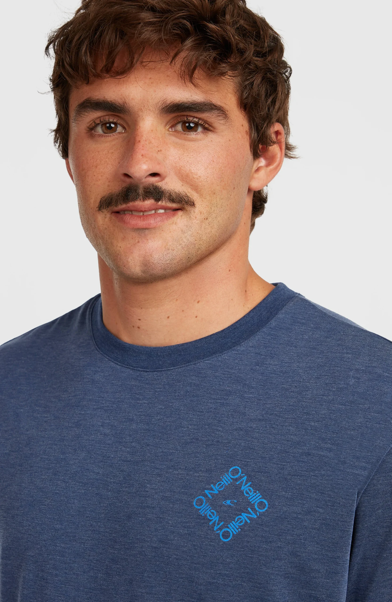 Homme O'Neill T-Shirts|Protection Anti-Uv-HommesT-shirt Hybrid Polygiene Back-Print| Bleu