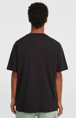 Homme O'Neill T-Shirts|Protection Anti-Uv-HommesT-shirt Logo Stripe| Noire