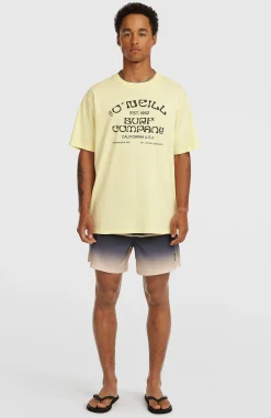 Homme O'Neill T-Shirts|Protection Anti-Uv-HommesT-shirt Muir| Jaune