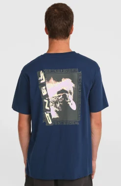 Homme O'Neill T-Shirts|Protection Anti-Uv-HommesT-shirt Photo Back Print| Bleu