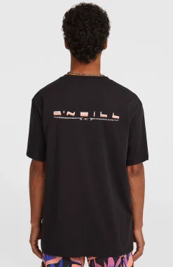 Homme O'Neill T-Shirts|Protection Anti-Uv-HommesT-shirt Retro Back-Print| Noire
