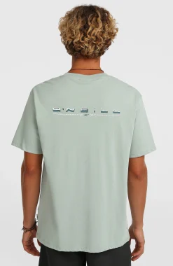 Homme O'Neill T-Shirts|Protection Anti-Uv-HommesT-shirt Retro Back-Print| Vert