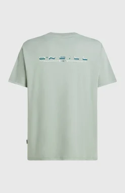 Homme O'Neill T-Shirts|Protection Anti-Uv-HommesT-shirt Retro Back-Print| Vert