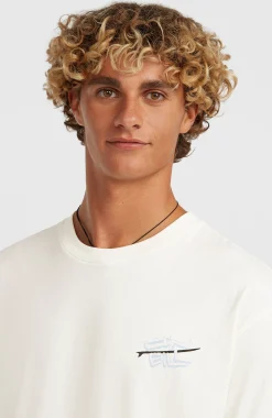 Homme O'Neill T-Shirts|Protection Anti-Uv-HommesT-shirt Retro Back-Print| Blanc
