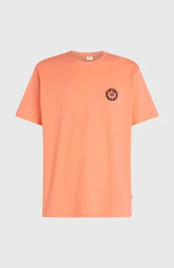 Homme O'Neill T-Shirts|Protection Anti-Uv-HommesT-shirt Slub Back-Print| Orange