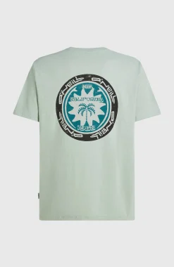 Homme O'Neill T-Shirts|Protection Anti-Uv-HommesT-shirt Slub Back-Print| Vert