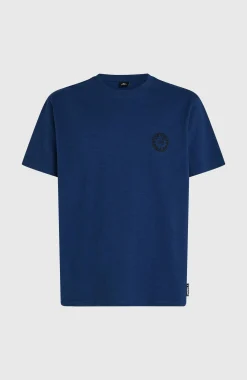 Homme O'Neill T-Shirts|Protection Anti-Uv-HommesT-shirt Slub Back-Print| Bleu