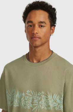 Homme O'Neill T-Shirts|Protection Anti-Uv-HommesT-shirt Uni Flower| Vert