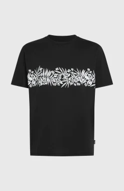 Homme O'Neill T-Shirts|Protection Anti-Uv-HommesT-shirt Uni Flower| Noire