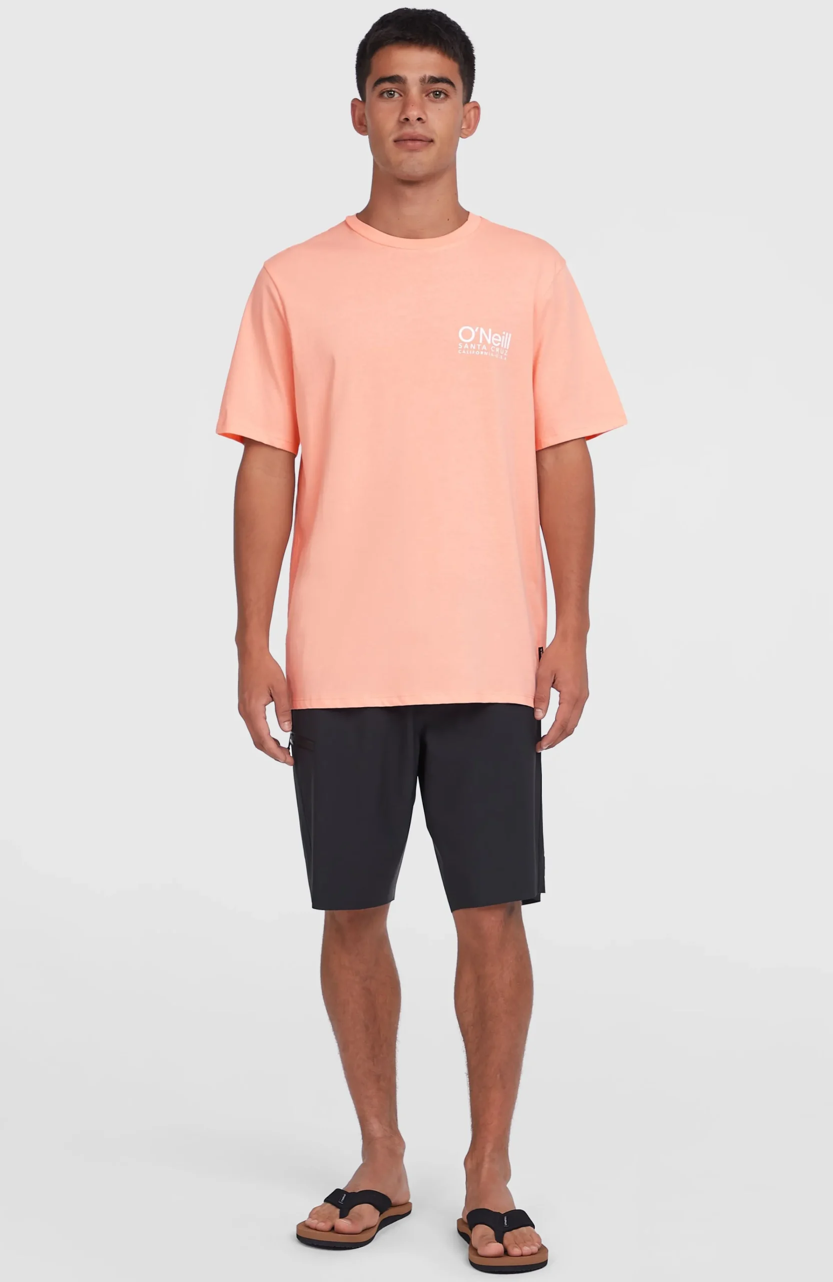 Homme O'Neill T-Shirts|Protection Anti-Uv-HommesT-shirt Original Cali Logo| Rose