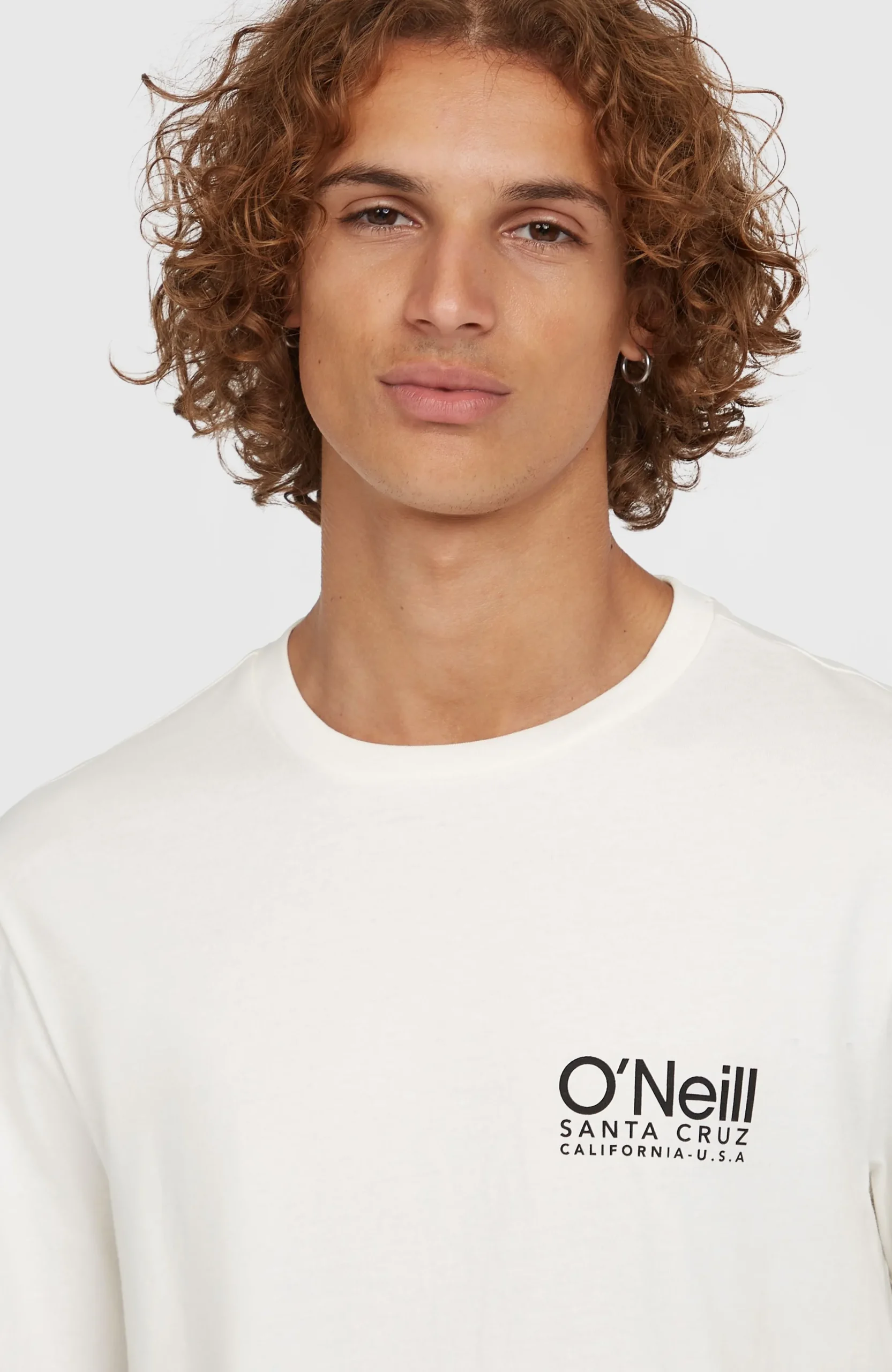 Homme O'Neill T-Shirts|Protection Anti-Uv-HommesT-shirt Original Cali Logo| Blanc