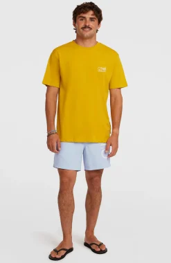 Homme O'Neill T-Shirts|Protection Anti-Uv-HommesT-shirt Original Cali| Jaune