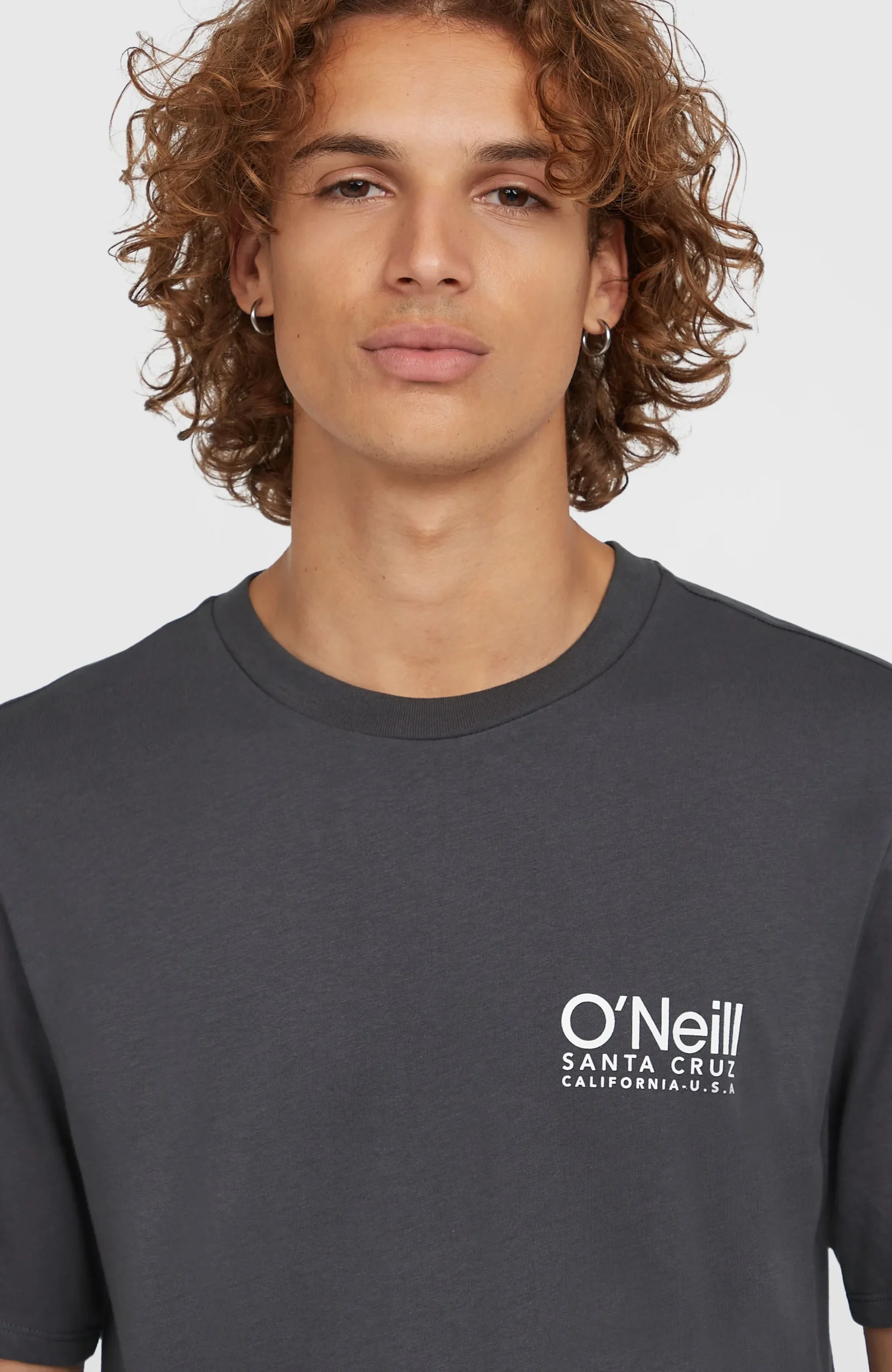 Homme O'Neill T-Shirts|Protection Anti-Uv-HommesT-shirt Original Cali Logo| Gris