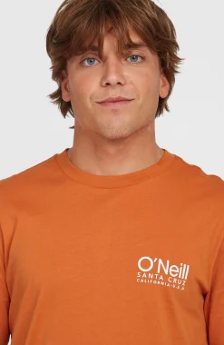 Homme O'Neill T-Shirts|Protection Anti-Uv-HommesT-shirt Original Cali Logo| Orange