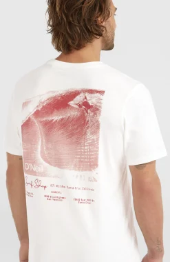 Homme O'Neill T-Shirts|Protection Anti-Uv-HommesT-shirt O'Riginals Back-Print| Blanc
