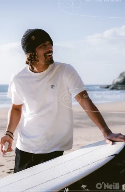Homme O'Neill T-Shirts|Protection Anti-Uv-HommesT-shirt O'Riginals Badge| Blanc