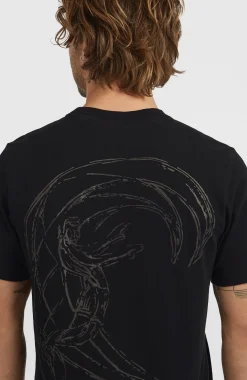 Homme O'Neill T-Shirts|Protection Anti-Uv-HommesT-shirt O'Riginals Back-Print| Noire