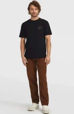 Homme O'Neill T-Shirts|Protection Anti-Uv-HommesT-shirt O'Riginals Back-Print| Noire