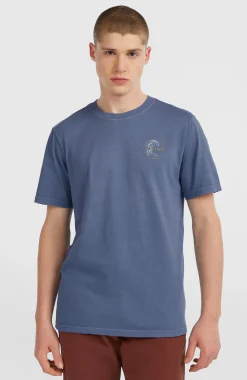 Homme O'Neill T-Shirts|Protection Anti-Uv-HommesT-shirt O'Riginals Retro Back-Print| Bleu