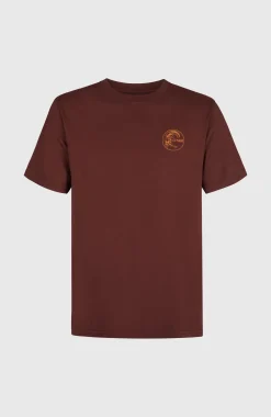 Homme O'Neill T-Shirts|Protection Anti-Uv-HommesT-shirt O'Riginals Retro Back-Print| Brun