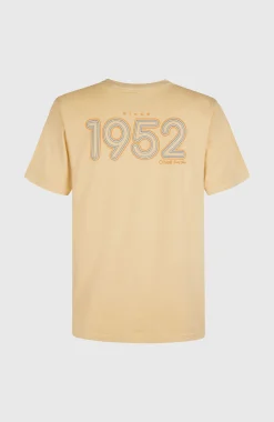 Homme O'Neill T-Shirts|Protection Anti-Uv-HommesT-shirt O'Riginals Retro Back-Print| Beige