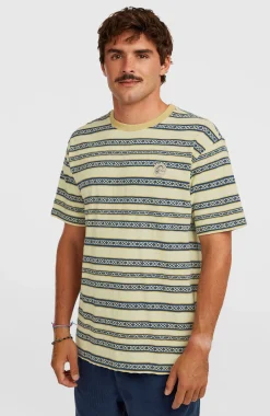 Homme O'Neill T-Shirts|Protection Anti-Uv-HommesT-shirt O'Riginals Stripe| Jaune