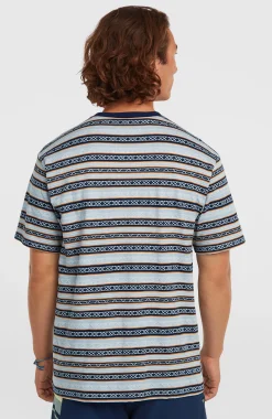Homme O'Neill T-Shirts|Protection Anti-Uv-HommesT-shirt O'Riginals Stripe| Bleu