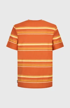 Homme O'Neill T-Shirts|Protection Anti-Uv-HommesT-shirt O'Riginals Stripe| Orange