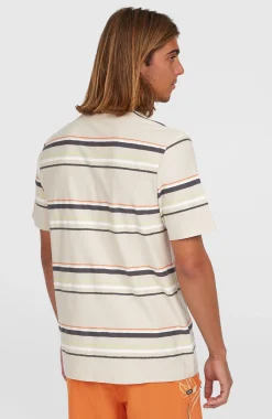 Homme O'Neill T-Shirts|Protection Anti-Uv-HommesT-shirt O'Riginals Stripe| Beige