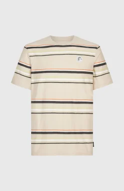 Homme O'Neill T-Shirts|Protection Anti-Uv-HommesT-shirt O'Riginals Stripe| Beige
