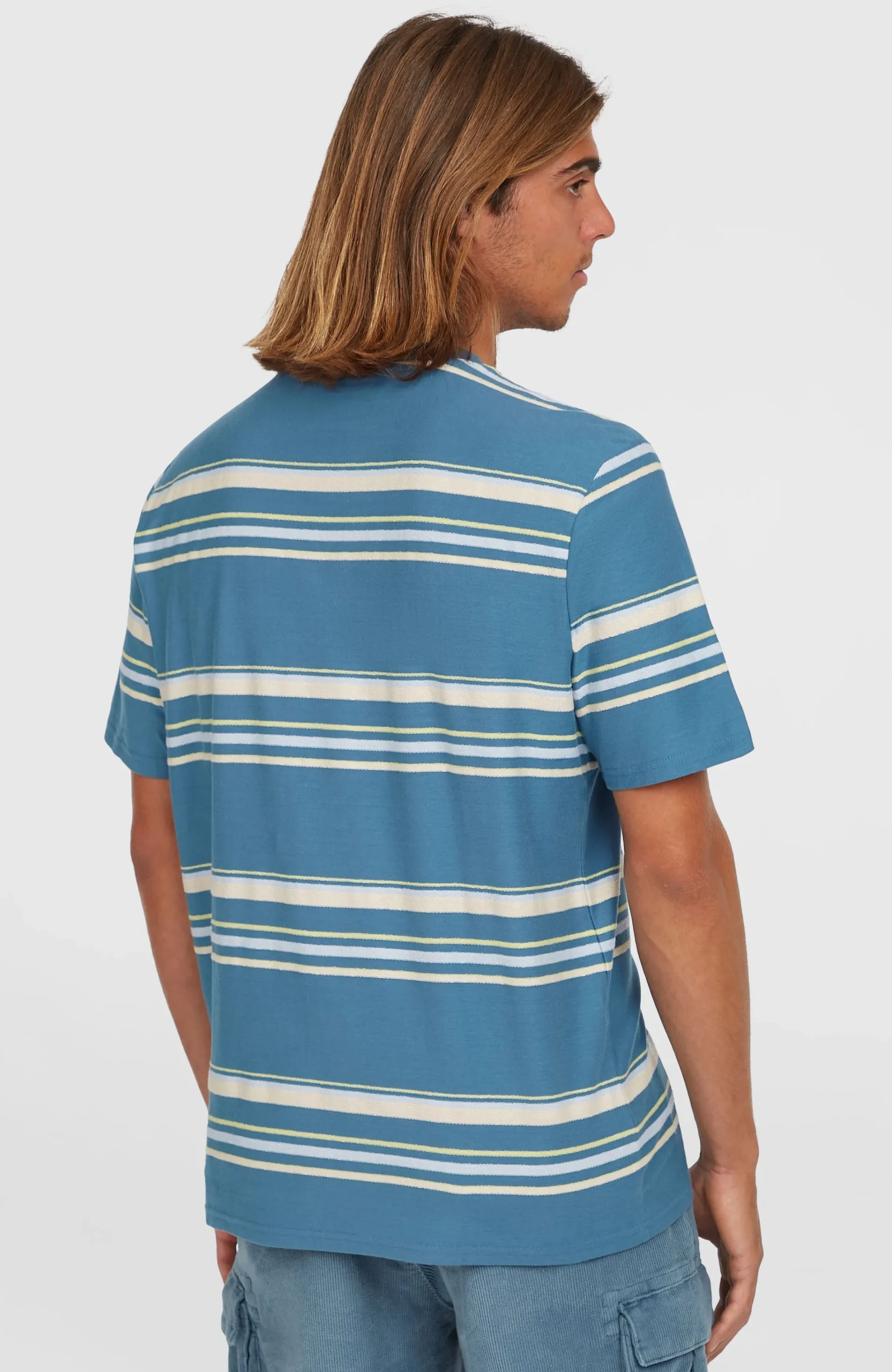 Homme O'Neill T-Shirts|Protection Anti-Uv-HommesT-shirt O'Riginals Stripe| Bleu