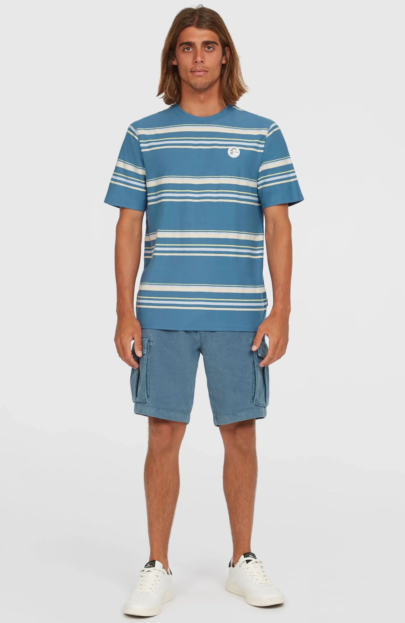 Homme O'Neill T-Shirts|Protection Anti-Uv-HommesT-shirt O'Riginals Stripe| Bleu