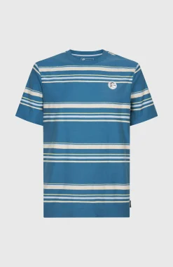 Homme O'Neill T-Shirts|Protection Anti-Uv-HommesT-shirt O'Riginals Stripe| Bleu